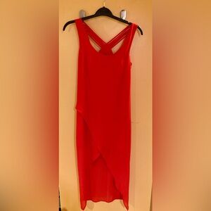 Lost April Coral Red Dress